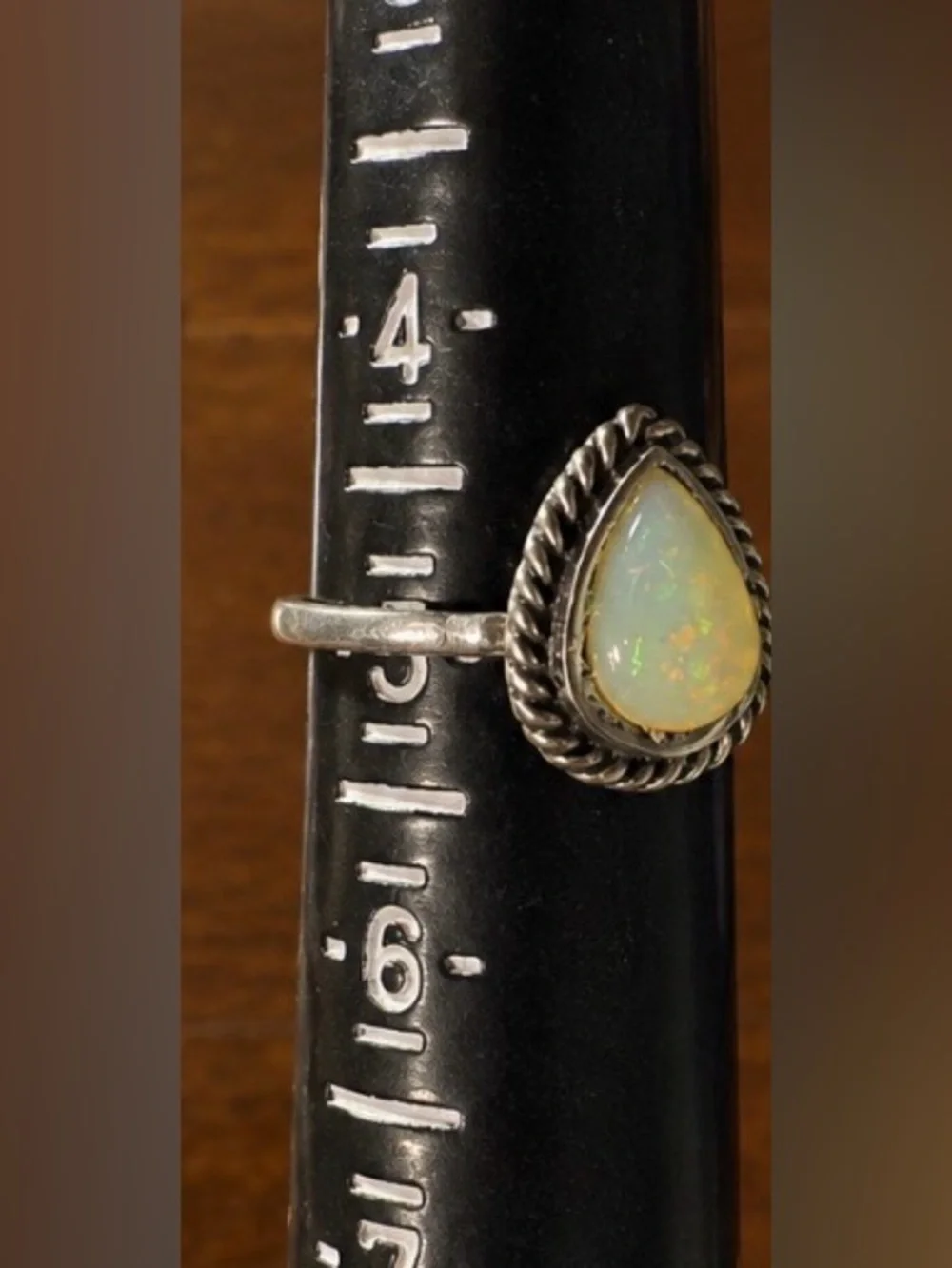 Opal Cabochon Rings in SilverTone — Vintage-Inspired